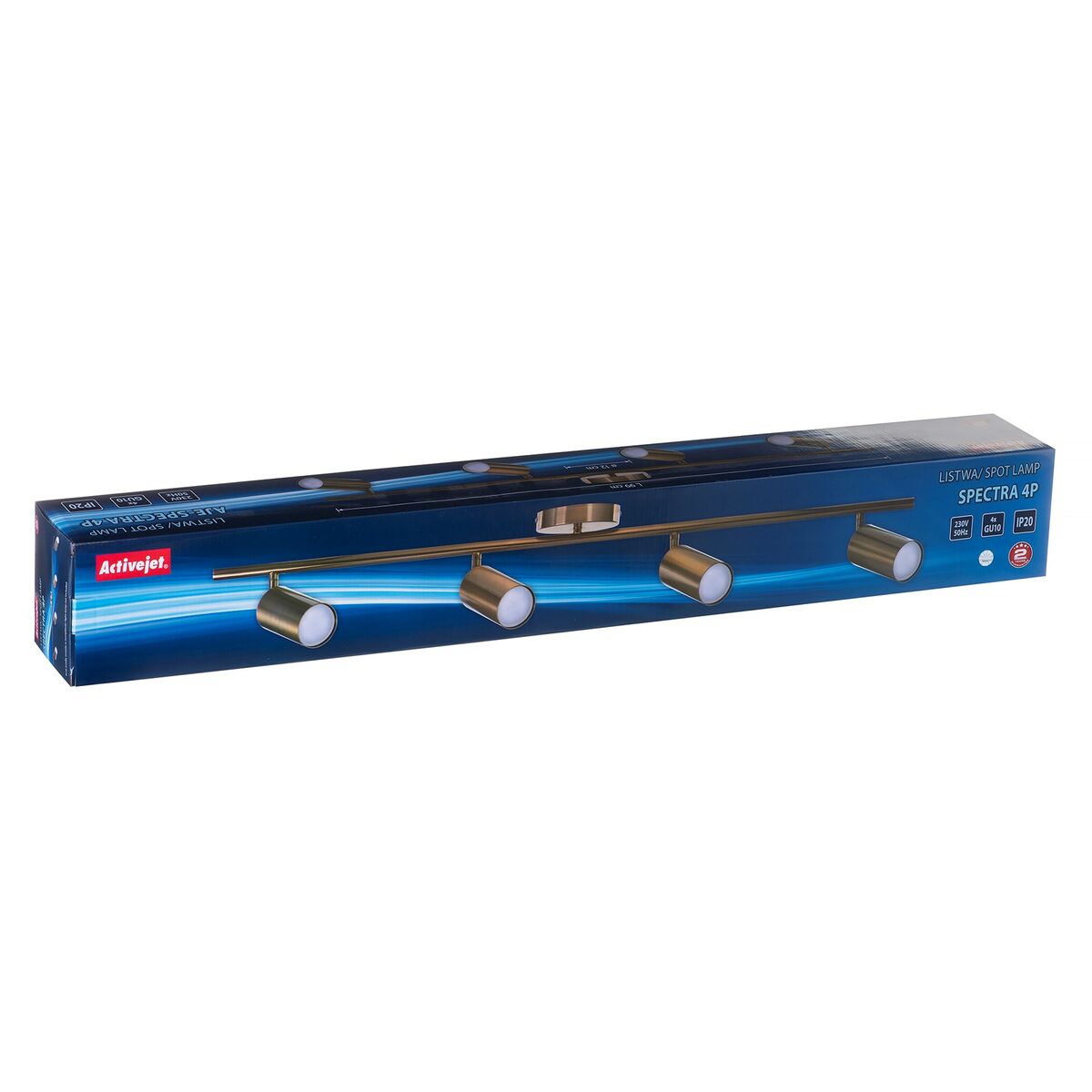 Laevalgusti Activejet AJE-SPECTRA 4P Kuld Kuldne Metall 40 W